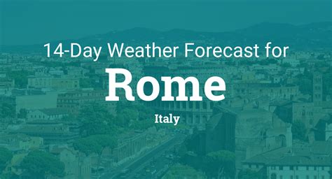 Weather Today for Rome, Lazio, Italy 